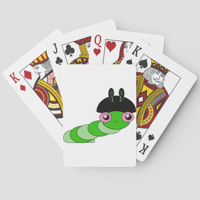 Cute Caterpillar Poker Cards (Back)