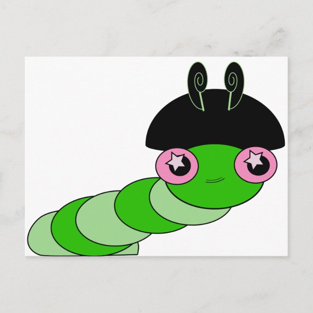 Cute Caterpillar Postcard (Front)