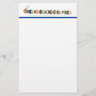 Cute Caterpillar Stationery - Personalize It!