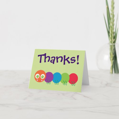 Cute Caterpillar Thank You Cards