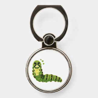 Cute Caterpillar with Hearts Phone Ring Stand
