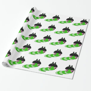 Cute Caterpillar Wrapping Paper
