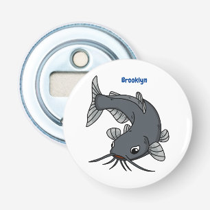 Cute catfish cartoon illustration  bottle opener
