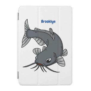 Cute catfish cartoon illustration iPad mini cover