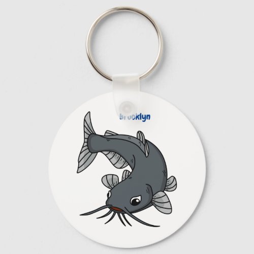 Cute catfish cartoon illustration  keychain