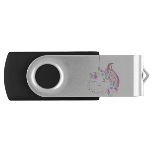 Cute Caticorn Flash Drive