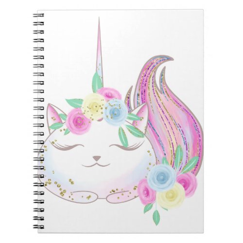 Cute Caticorn Notebook