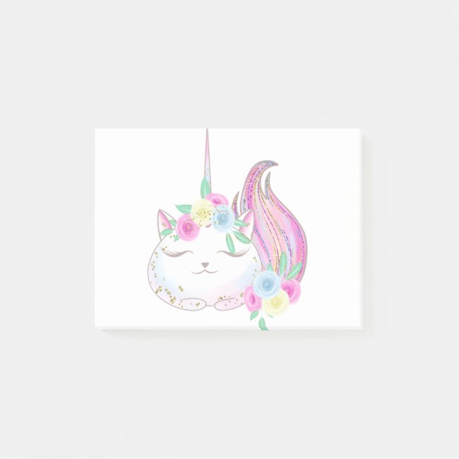 Cute Caticorn Post-it Notes