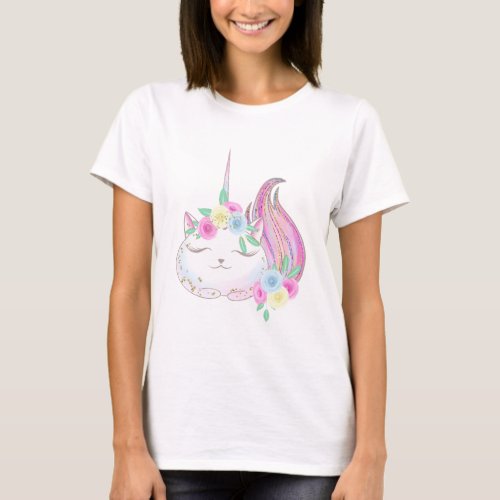 Cute Caticorn T_Shirt