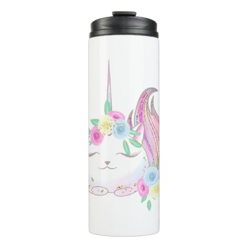 Cute Caticorn Thermal Tumbler