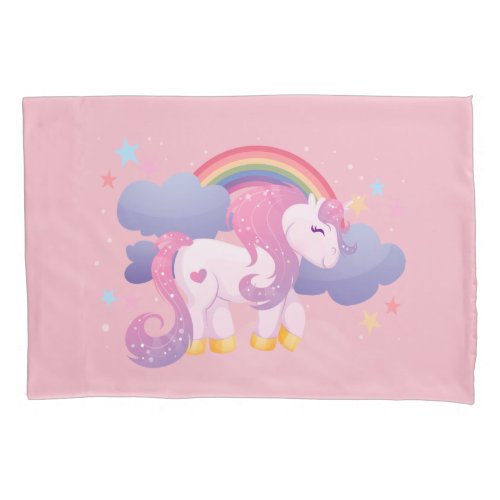 Cute catoon Unicorn Pillowcase