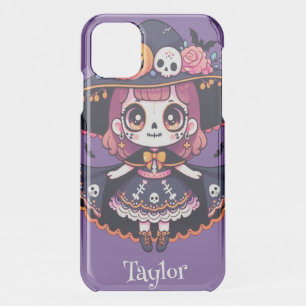 Cute catrina girl halloween personalized iPhone 11 case