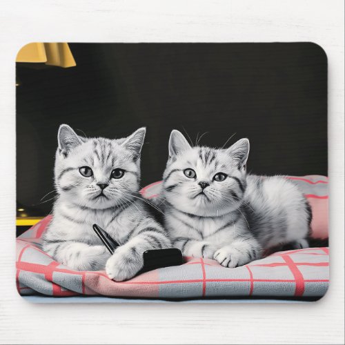 Cute cats 01 mouse pad