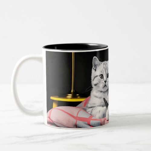 Cute cats 01 Two_Tone coffee mug