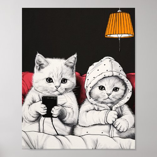 Cute cats 03 poster