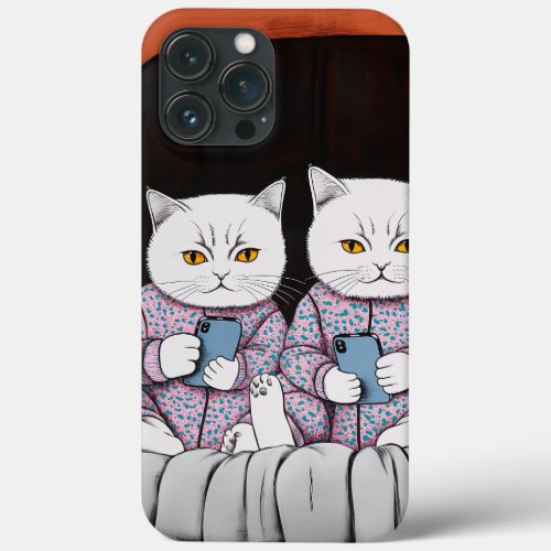 Cute cats 06 iPhone 13 pro max case