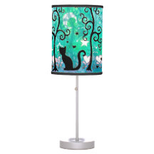 Cute Cats and Curly Trees Illustration