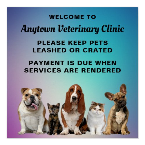 Cute Cats and Dogs Welcome  Poster
