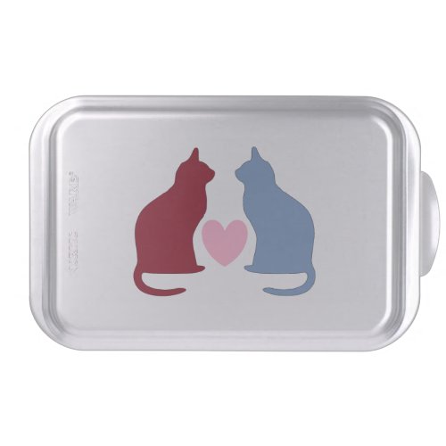 Cute Cats and Heart Cake Pan