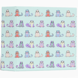 Cute cats are cryptokitties pattern 1 3 ring binder