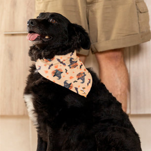 Cute Cats Bats & Pumpkins Halloween bandana