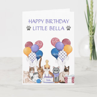 Cute Cats Birthday Party Card