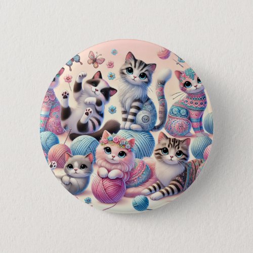 Cute Cats Button