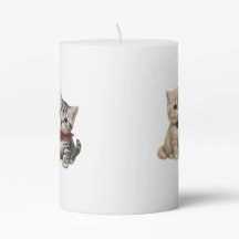 Cute Cats Candle