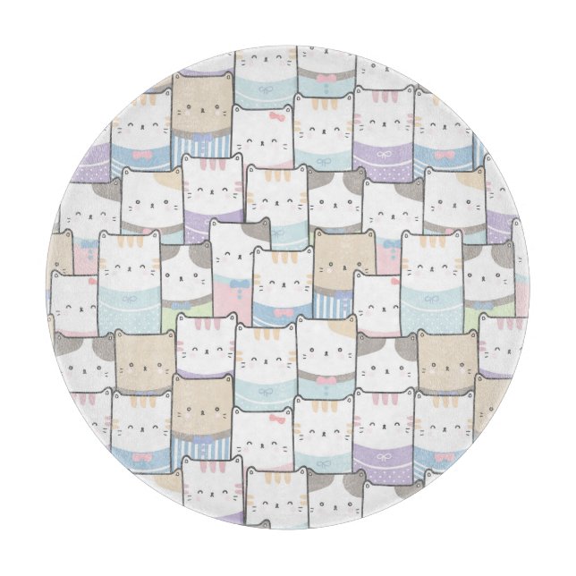 Cute Cats Cutting Board (Front)