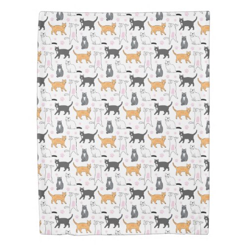 Cute Cats Duvet Cover