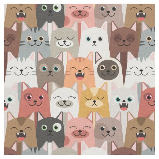 Cute Cats Fabric