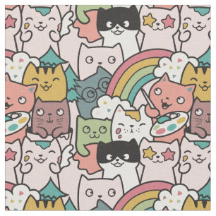 Cute Cats Fabric