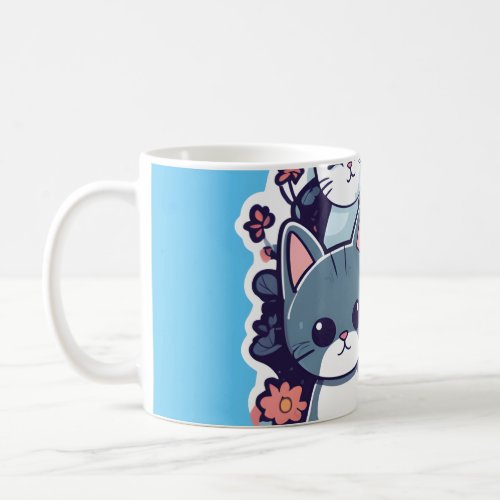 Cute cats familly coffee mug