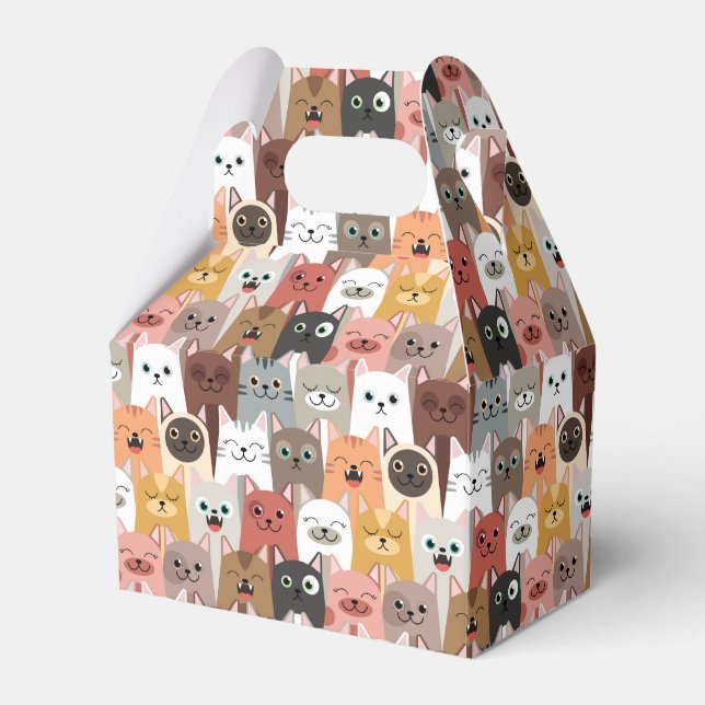 Cute Cats Favor Box (Front Side)