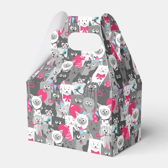 Cute Cats Favor Box (Front Side)