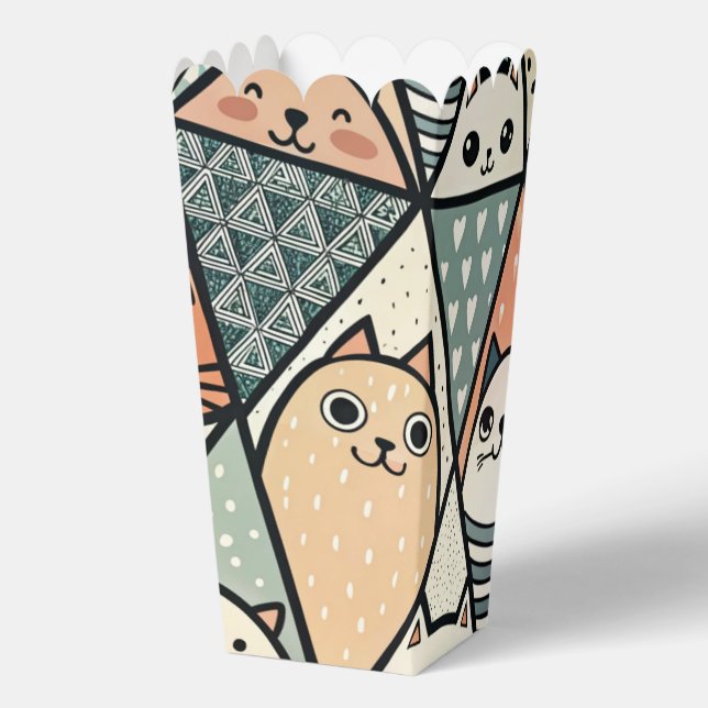 Cute Cats Favor Boxes (Back)