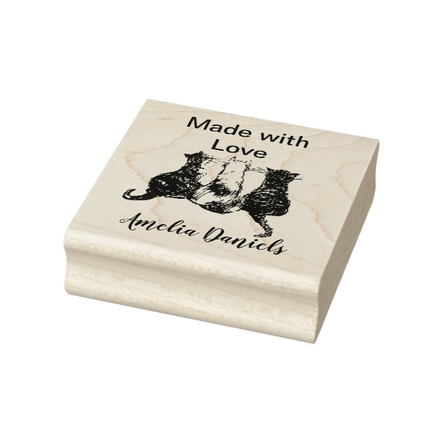 Cute Cats Handmade by Rubber Stamp (Stamp)