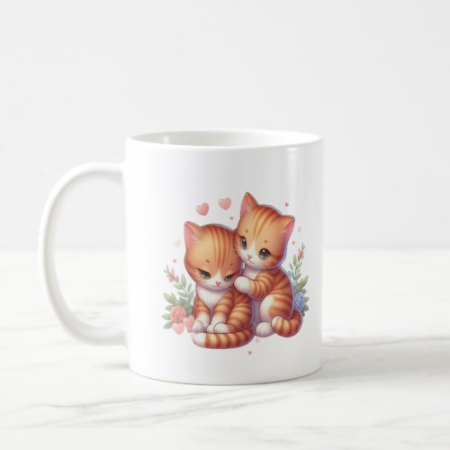 Cute Cats In Love Coffee Mug