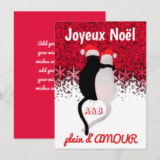 Cute cats in love french cartoon