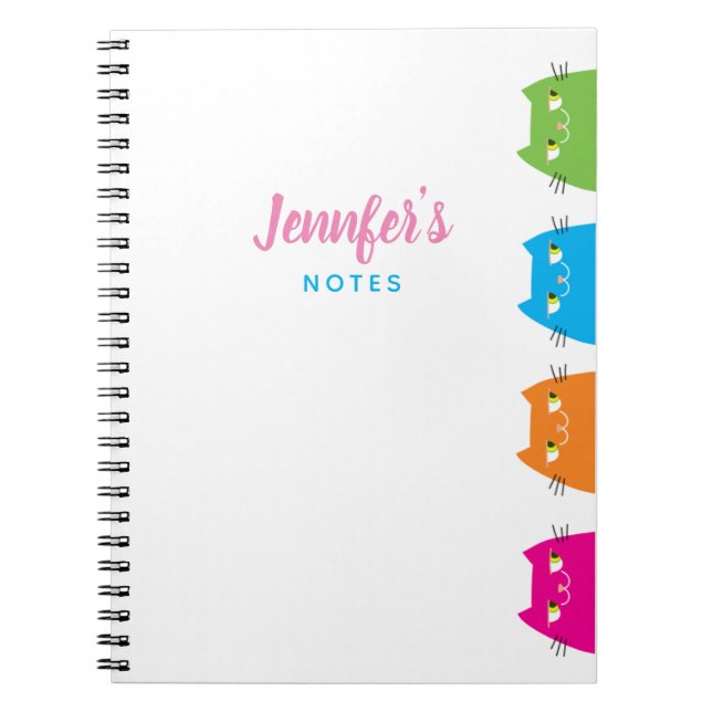 Cute Cats Kawaii Notebook (Front)