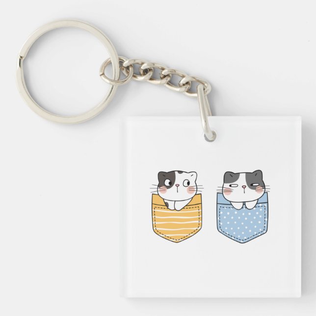 Cute Cats Keychain (Front)