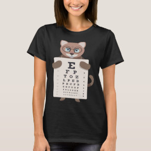 Cute Cats Kitten Baby Cat Eye Chart Artistic Optic T-Shirt
