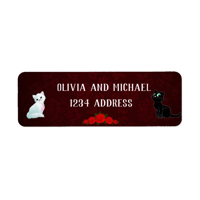 Cute cats label (Front)