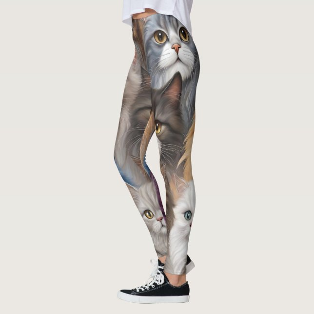 Cute cats leggings (Left)