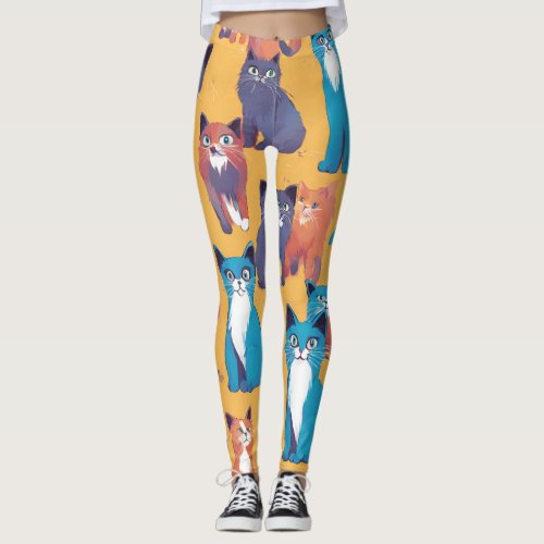 Cute cats leggings