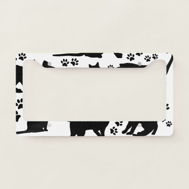 Cute Cats License Plate Frame (Front)