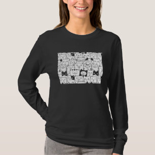 Cute Cats Love Women's Girls Cat T-Shirt