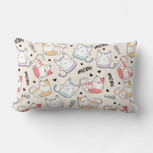 Cute Cats Lumbar Pillow