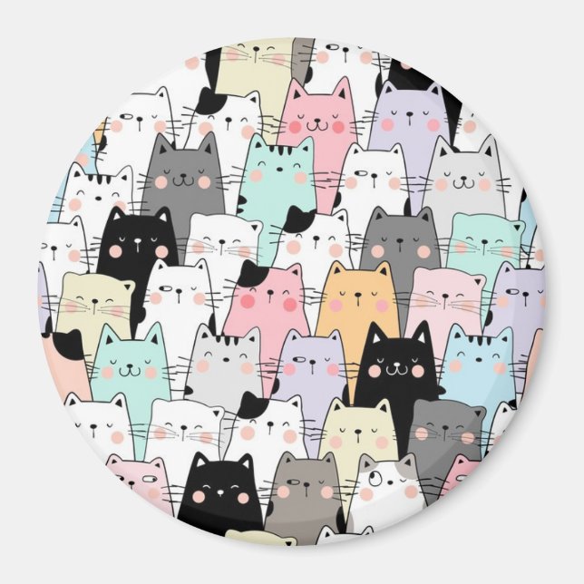 Cute Cats Magnet (Front)