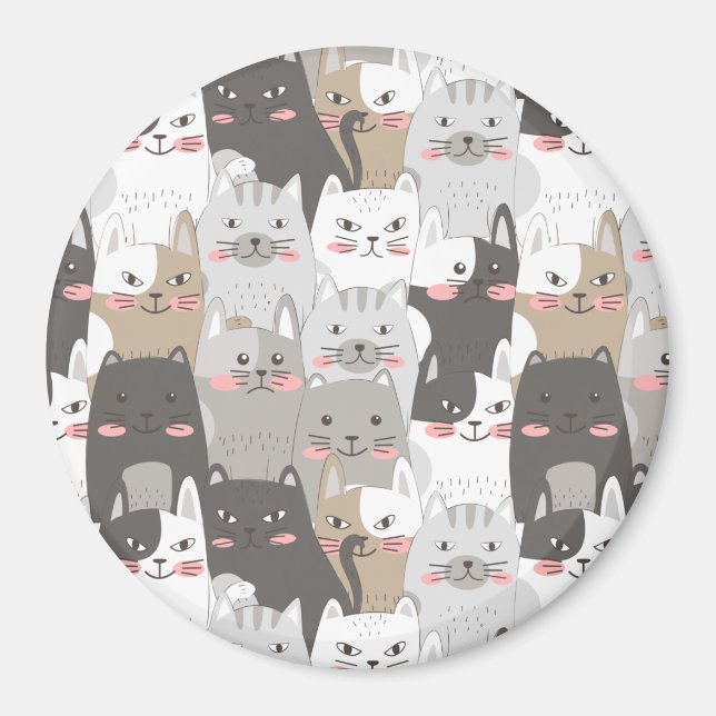 Cute Cats Magnet (Front)